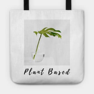 Plant Based Vegan Shirt, Gift Tee For Vegetarian Women And Men Tote