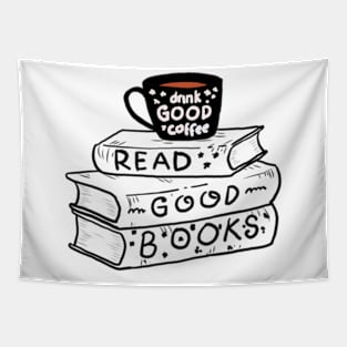 drink coffee and read good books Tapestry