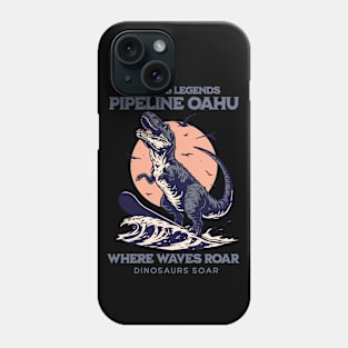 Pipeline Hawaii T-Rex surf 8210 Phone Case