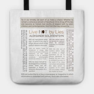 Live not by Lies Alexander Solzhenitsyn Tote