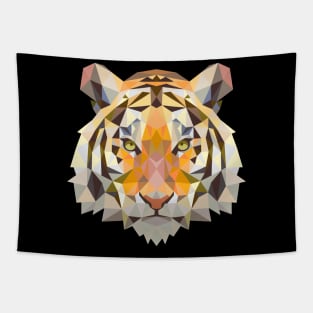 Tiger Polygon Face Tapestry