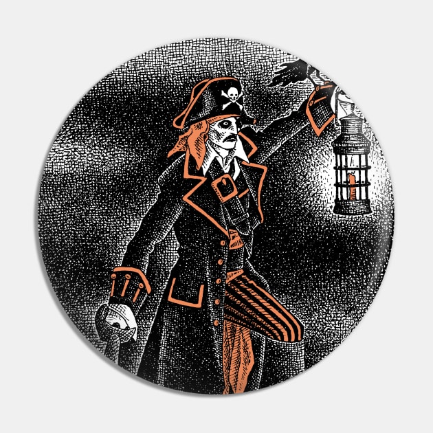 The Dread Captain of All Hallow's Bay Pin by Haunted Nonsense