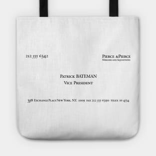 Patrick Bateman Business Card Tote