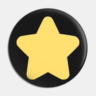 Yellow Star on Midnight Sun Pin