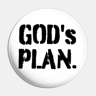 God's Plan Pin