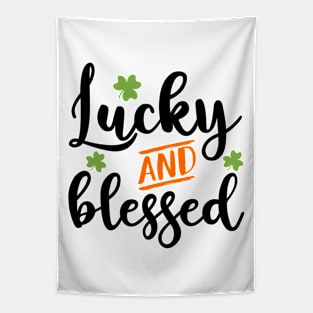 Lucky And Blessed Tapestry