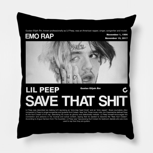 Lil Peep Pillow by mrcatguys