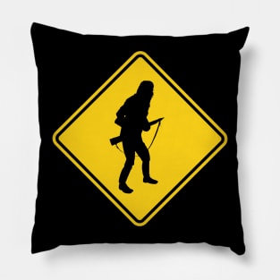 Planet of the Apes Gorilla crossing sign Pillow