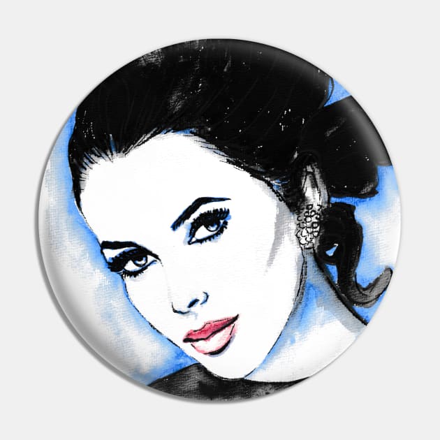 Elizabeth Taylor Pin by Svetlana Pelin