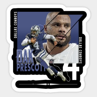 Dak Prescott #4 Throw Sticker for Sale by vexeland