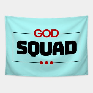 God Squad | Christian Typography Tapestry