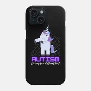 Autism awareness Dabbing unicorn puzzle piece kids Phone Case