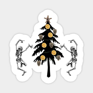 Dancing Around the Yule Tree Magnet