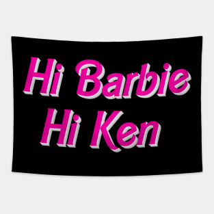 Hi Barbie Hi Ken Tapestry