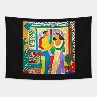 Lovers, motif 1-Matisse inspired Tapestry