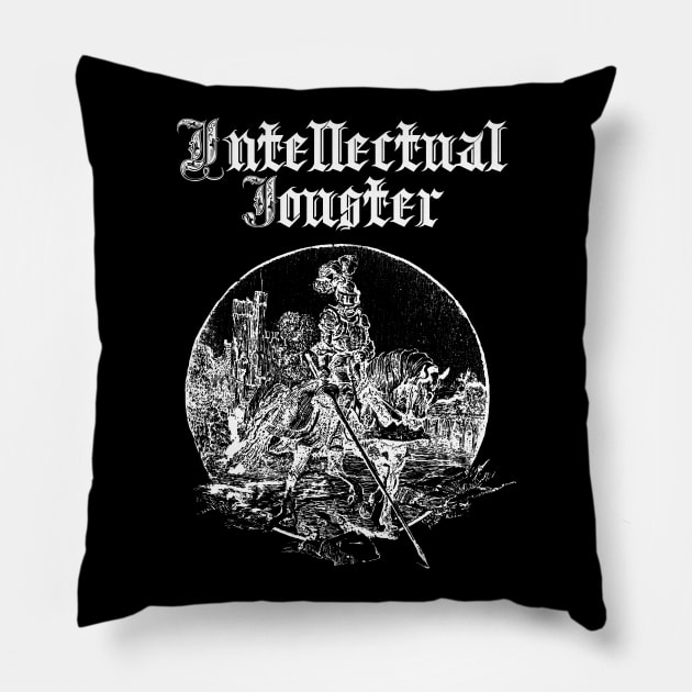 Intellectual Jouster Pillow by HighBrowDesigns