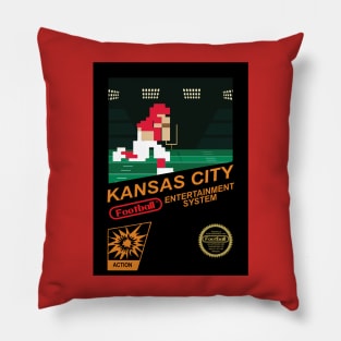 Kansas City Football Team - NES Football 8-bit Design Pillow