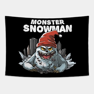 Monster Snowman Tapestry