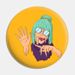 Psychodelic Girl Pin