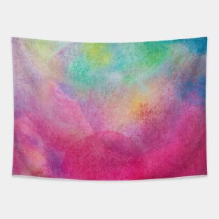 Rainbow Watercolor Grunge Tapestry