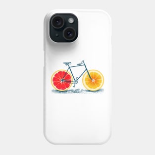 Vintage Orange Old Bike with Retro Cycle Frame Phone Case