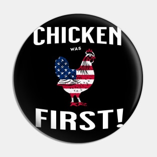 Patriotic Poultry Proclamation Pin