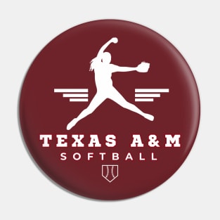 Texas A&M Aggies Softball Pin