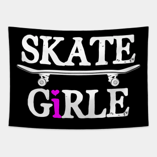 Funny Skater Skateboard Skateboarding Girl Tapestry