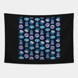 Wave of Jellies Tapestry