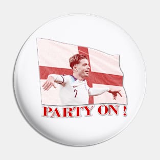 Euros Heroes - Jack Grealish - PARTY ON! Pin