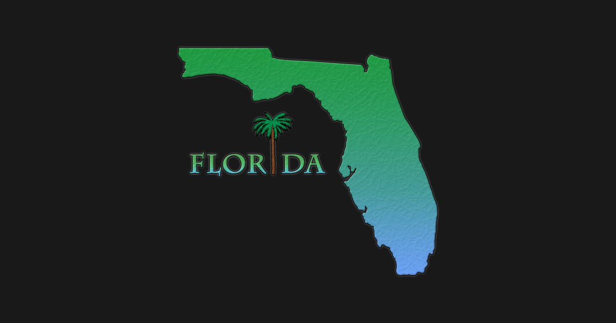 Florida State Outline - Florida - Sticker | TeePublic