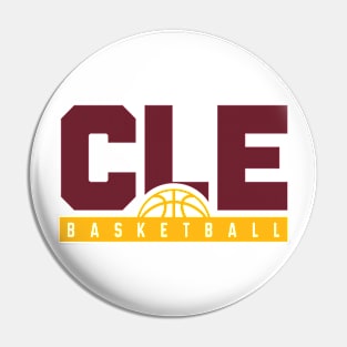 Cleveland Basketball Tee Pin