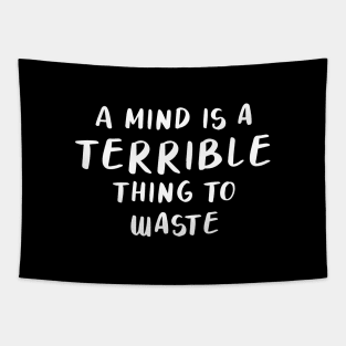 A Mind is a Terrible Thing To Waste Tapestry
