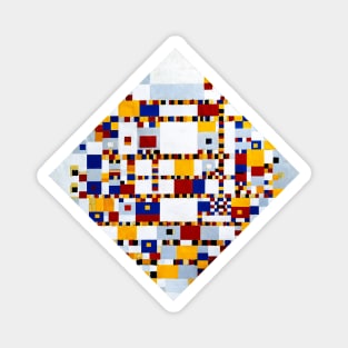 Mondrian Victory Boogie Woogie Neo-Plasticism Abstract Art Magnet