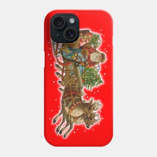 VINTAGE SANTA and REINDEER!:) Phone Case