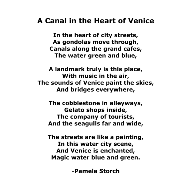 A Canal in the Heart of Venice Poem by Pamela Storch