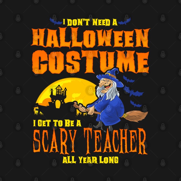 Scary Teacher Halloween Costume Funny by E