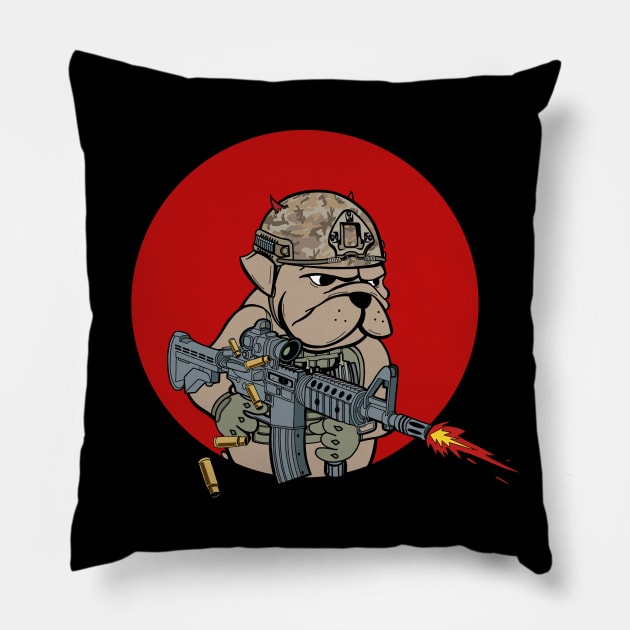 Devil Dog Pillow by knightwatchpublishing