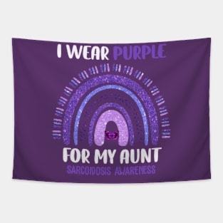 Sarcoidosis Awareness I Wear Purple For My Aunt Tapestry