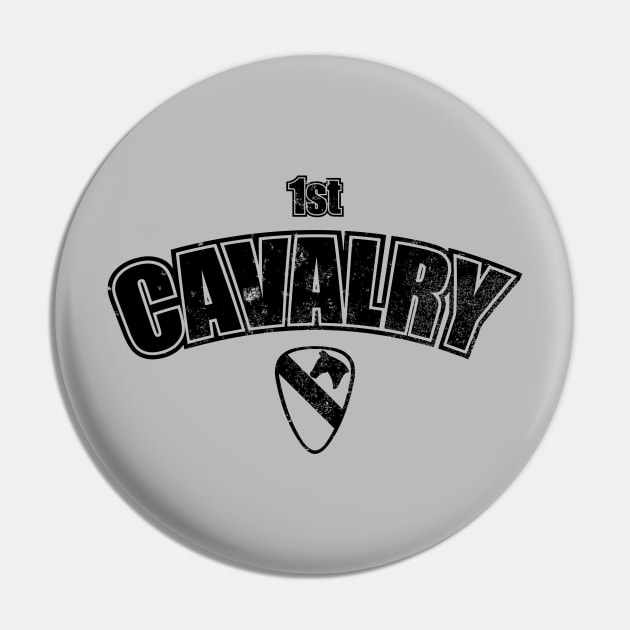 1st Cavalry Subdued (distressed) Pin by TCP