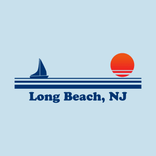 Long Beach, NJ - Sailboat Sunrise T-Shirt