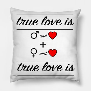 true love valentine's day gift t-shirt Pillow