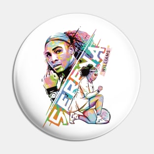 Serena Williams Popart Pin