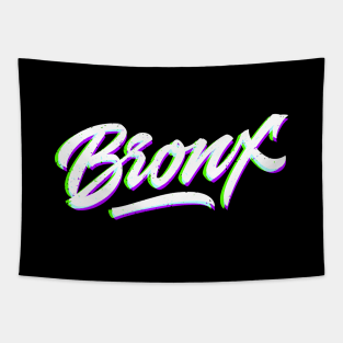 Bronx custom made calligraphic logo lettering Tapestry