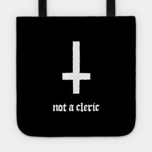 Not A Cleric Inverted Cross Tote