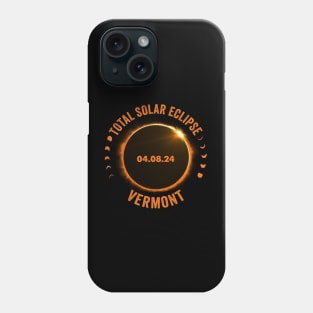 Vermont Total Solar Eclipse 2024 American Totality April 8 Phone Case