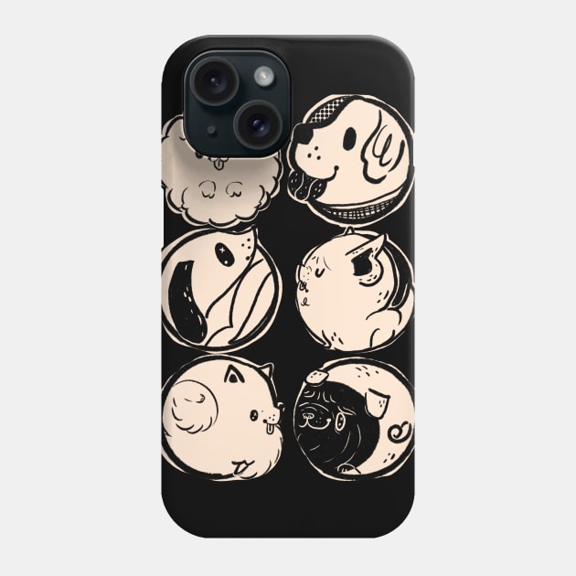 Polka Pups Phone Case by Fluffymafi