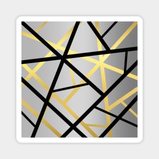 Silver/Black/Gold Pattern Magnet