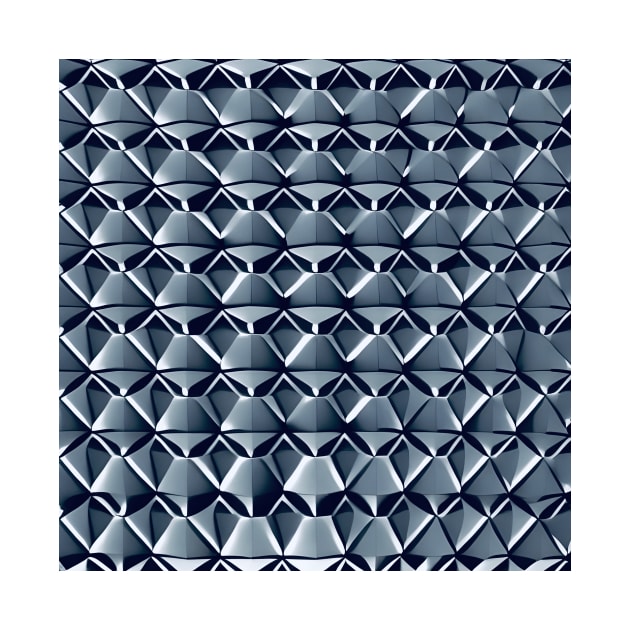 3D Geometric Polygon (Cold Blue) by SmartPufferFish