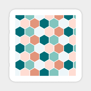 Seamless pattern with hexagons Magnet